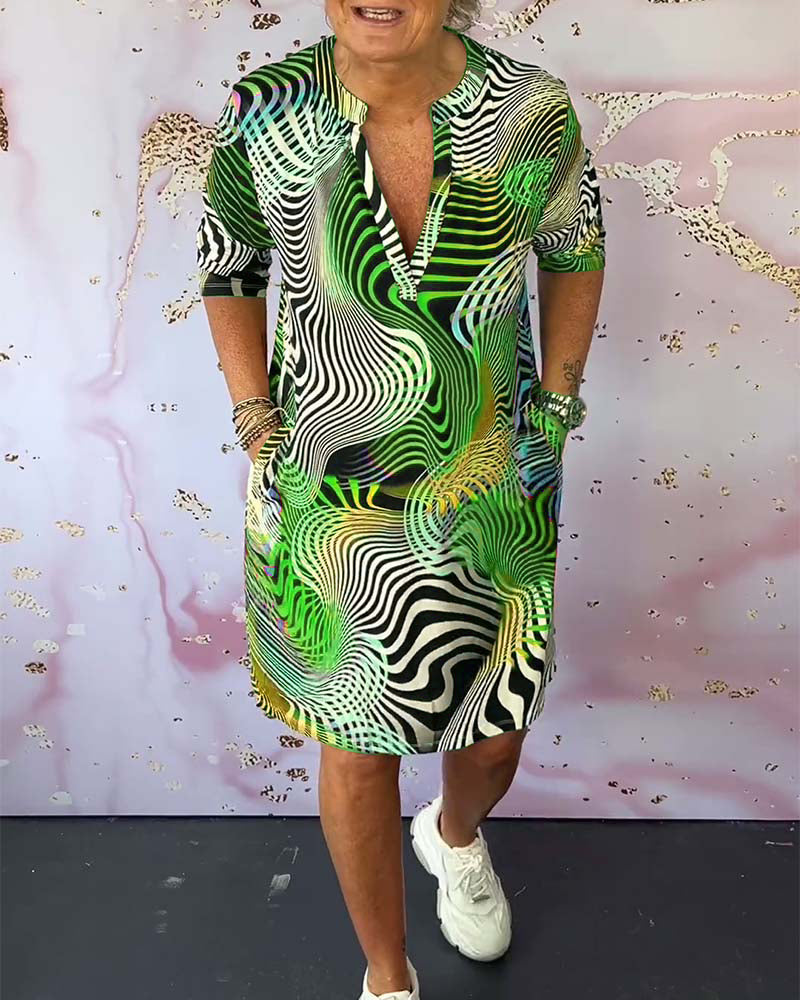 Marly | Colourful V-neck dress