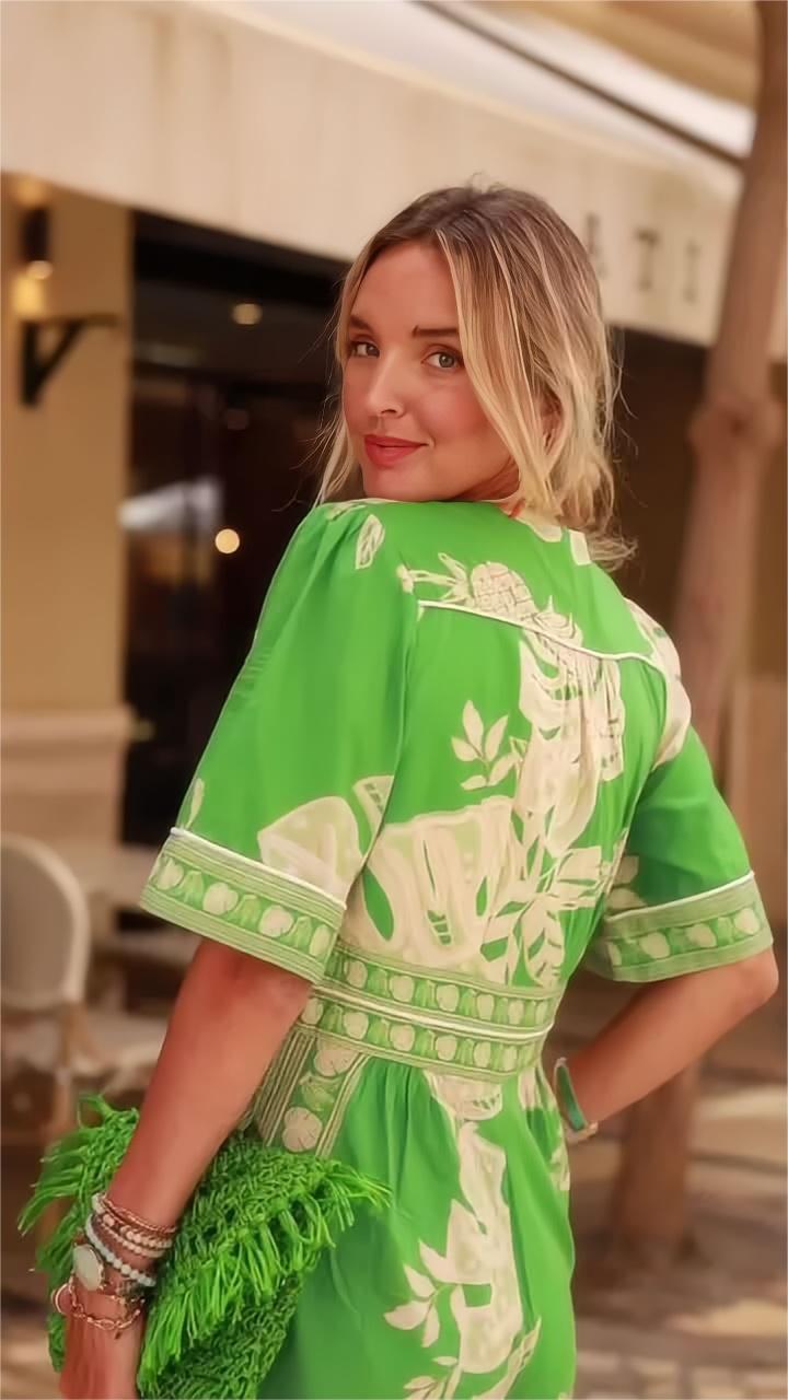 Leah | Tropical Jumpsuit