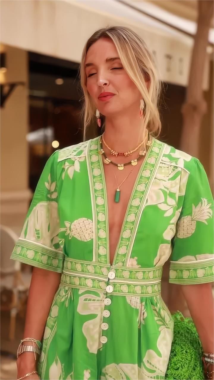 Leah | Tropical Jumpsuit