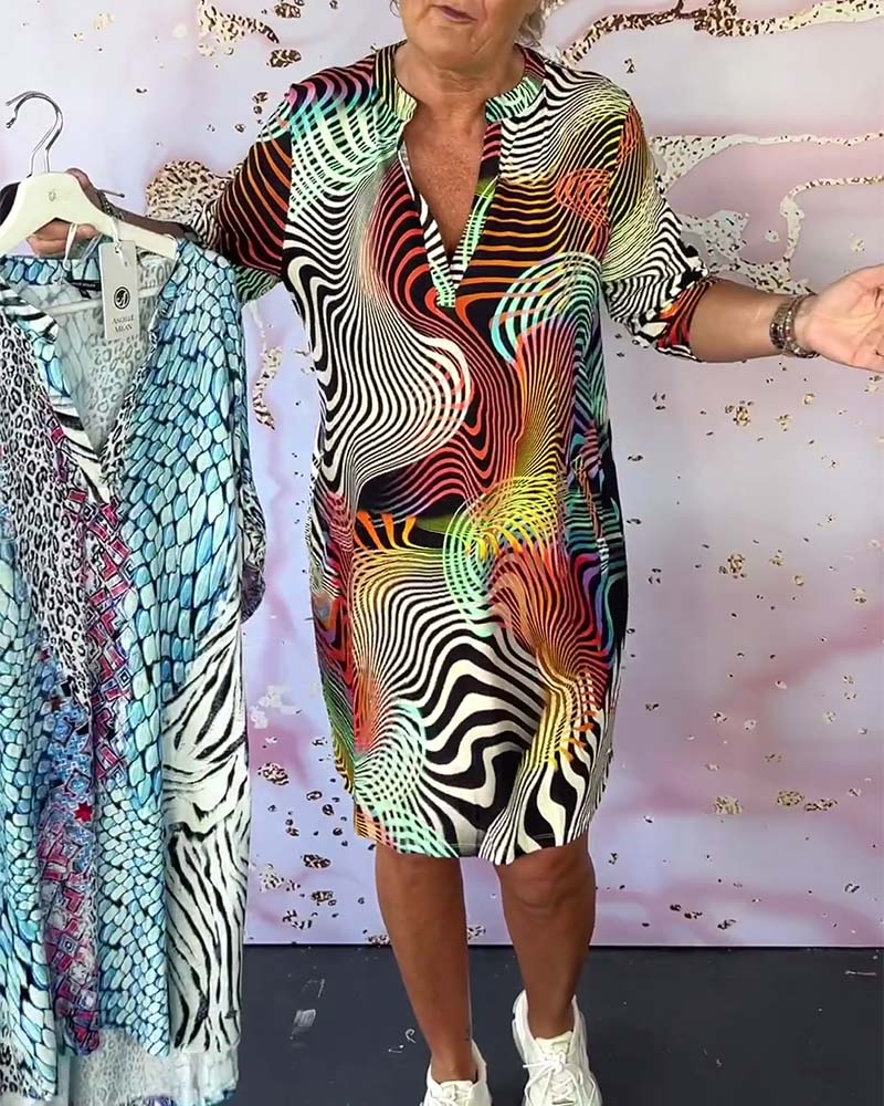 Marly | Colourful V-neck dress
