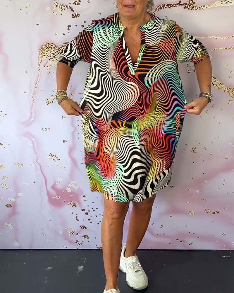Marly | Colourful V-neck dress