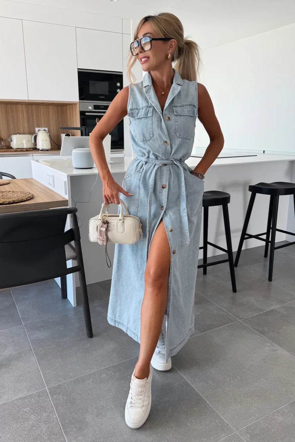 Ivy | Maxi Denim Dress